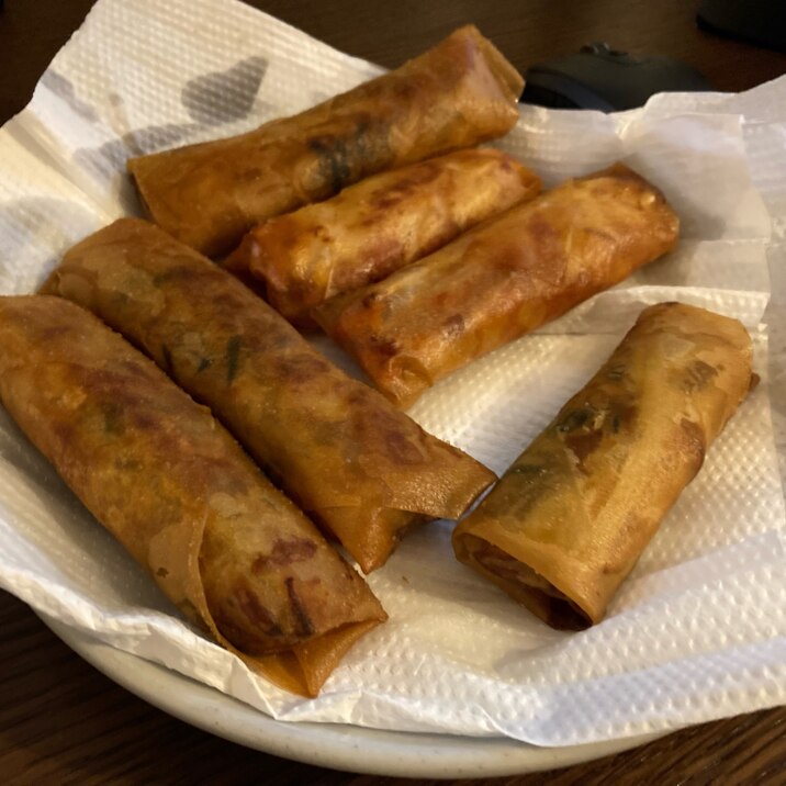 野菜たっぷり春巻き!